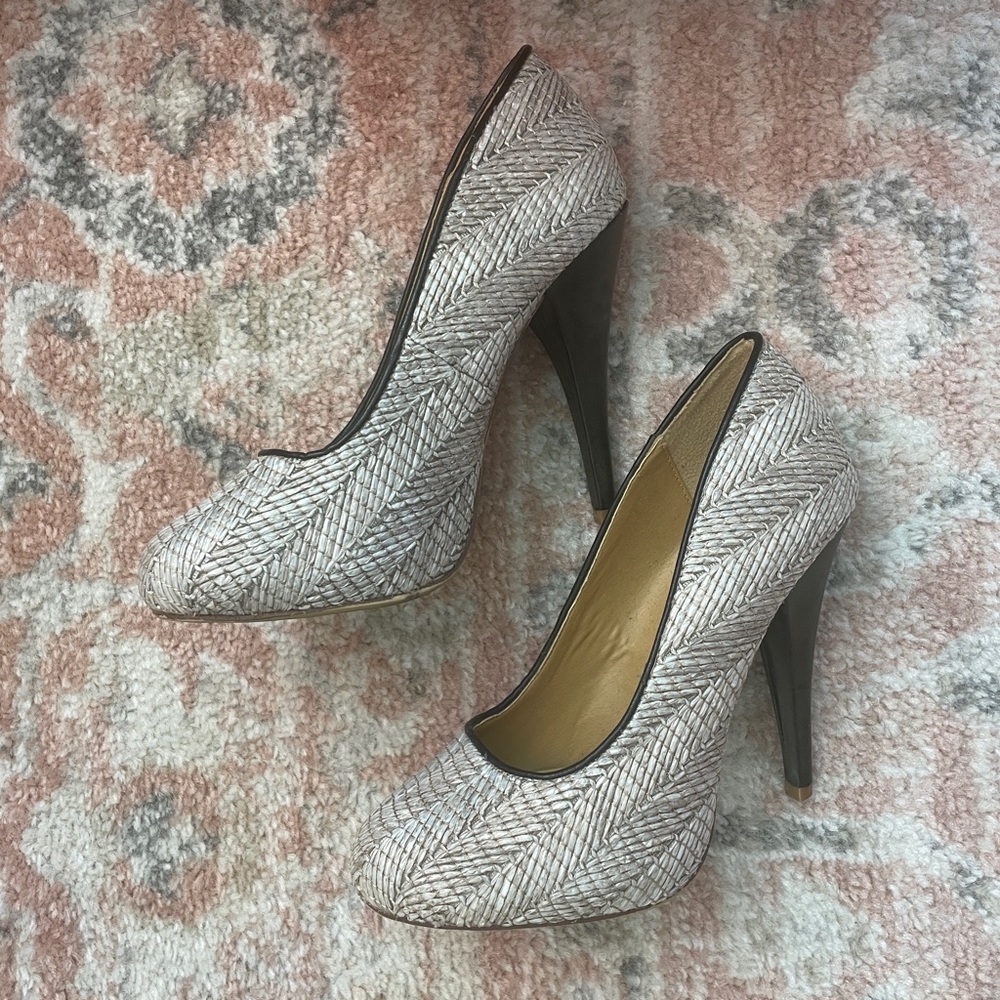 Extra High Woven Heels by MIA